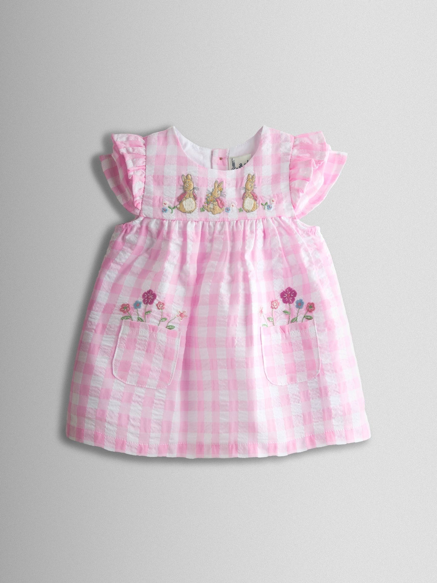JoJo Maman Bébé Pink Peter Rabbit Flopsy 2-Piece Dress Set image 3