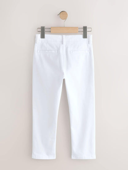 Dsiney Kidz - White Regular Fit Stretch Chino Trousers (3-17yrs) image 2