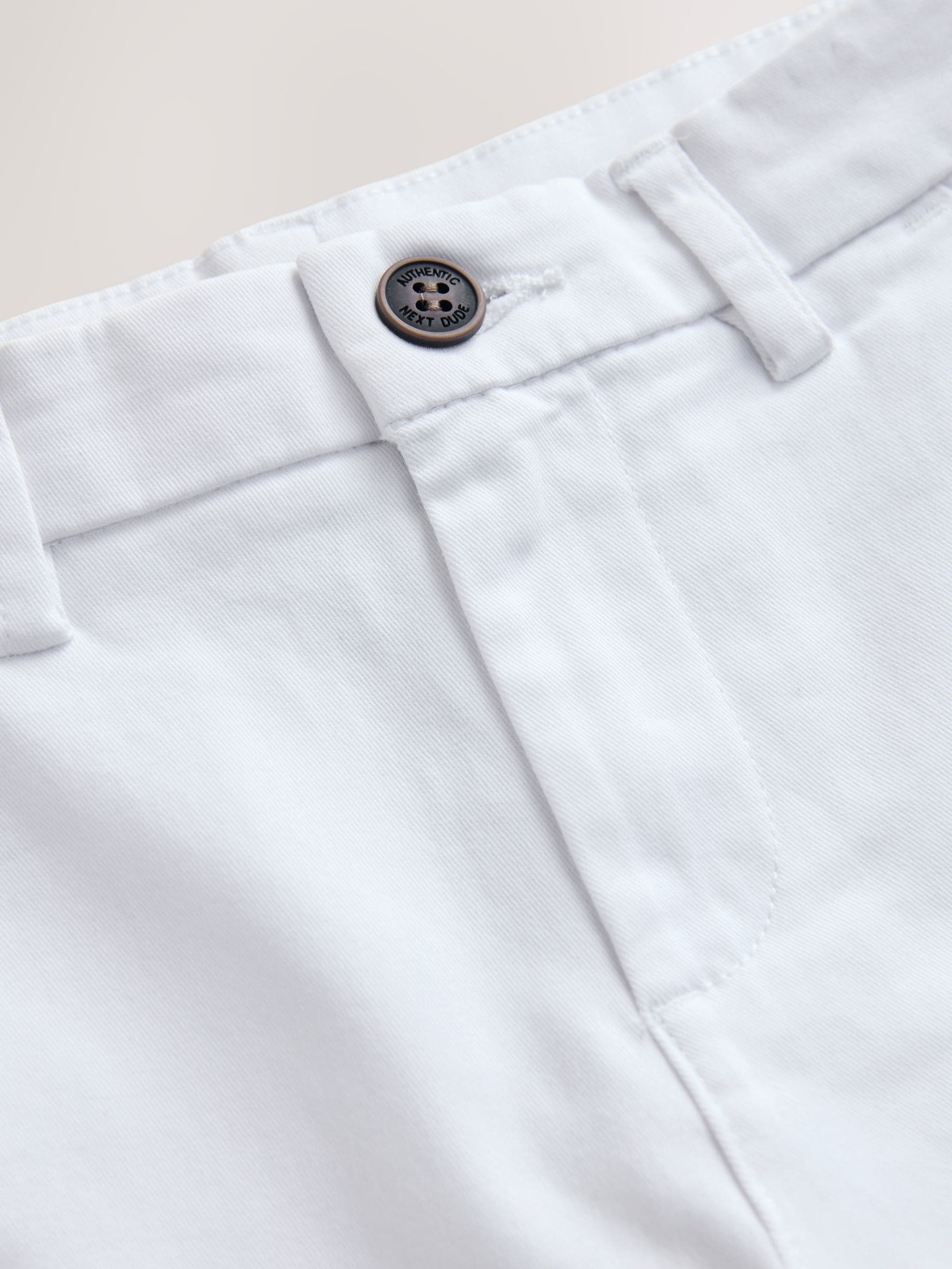 Dsiney Kidz - White Regular Fit Stretch Chino Trousers (3-17yrs) image 3