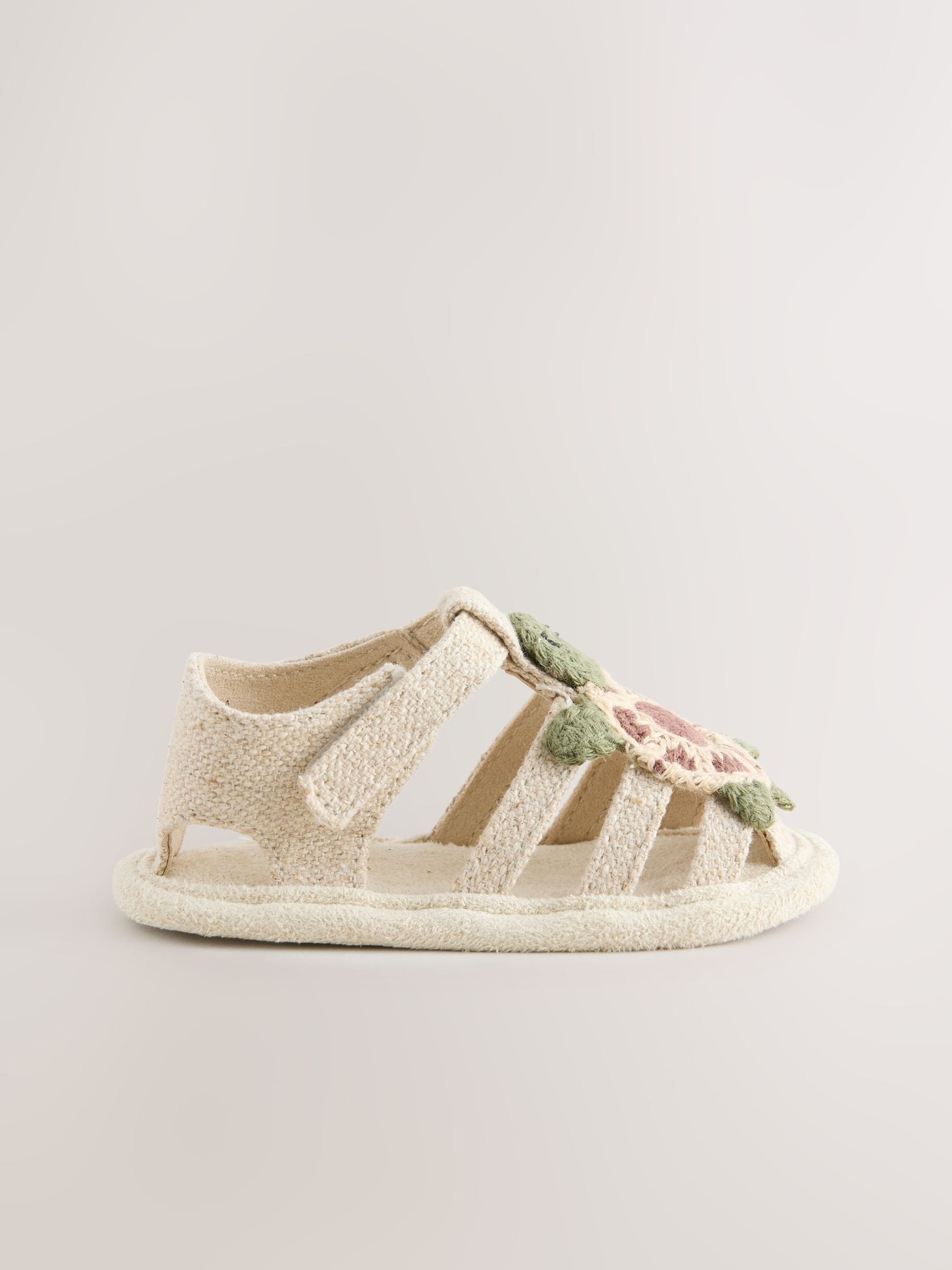 Neutral Turtle Baby Fisherman Sandals (0-2mths) image 4