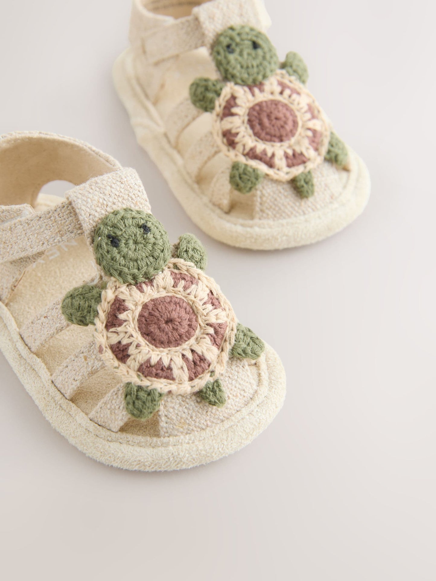 Neutral Turtle Baby Fisherman Sandals (0-2mths) image 5