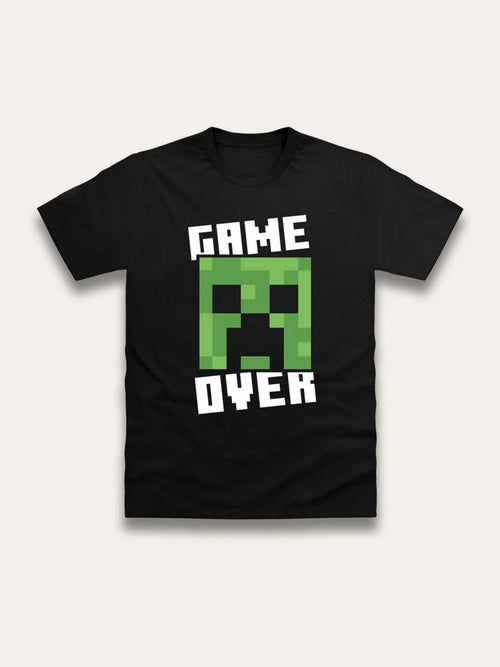 Brand Threads Black Minecraft T-Shirt image 1