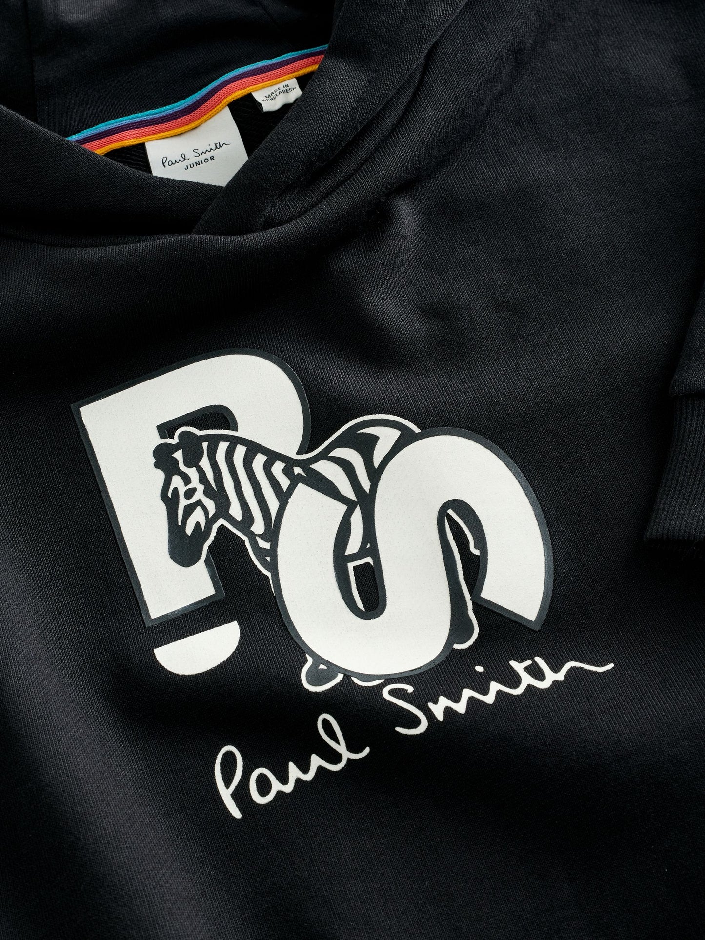 Dsiney Kidz - Paul Smith Junior Black Zebra Graphic Hoodie image 10