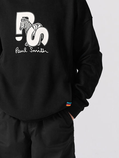 Dsiney Kidz - Paul Smith Junior Black Zebra Graphic Hoodie image 4
