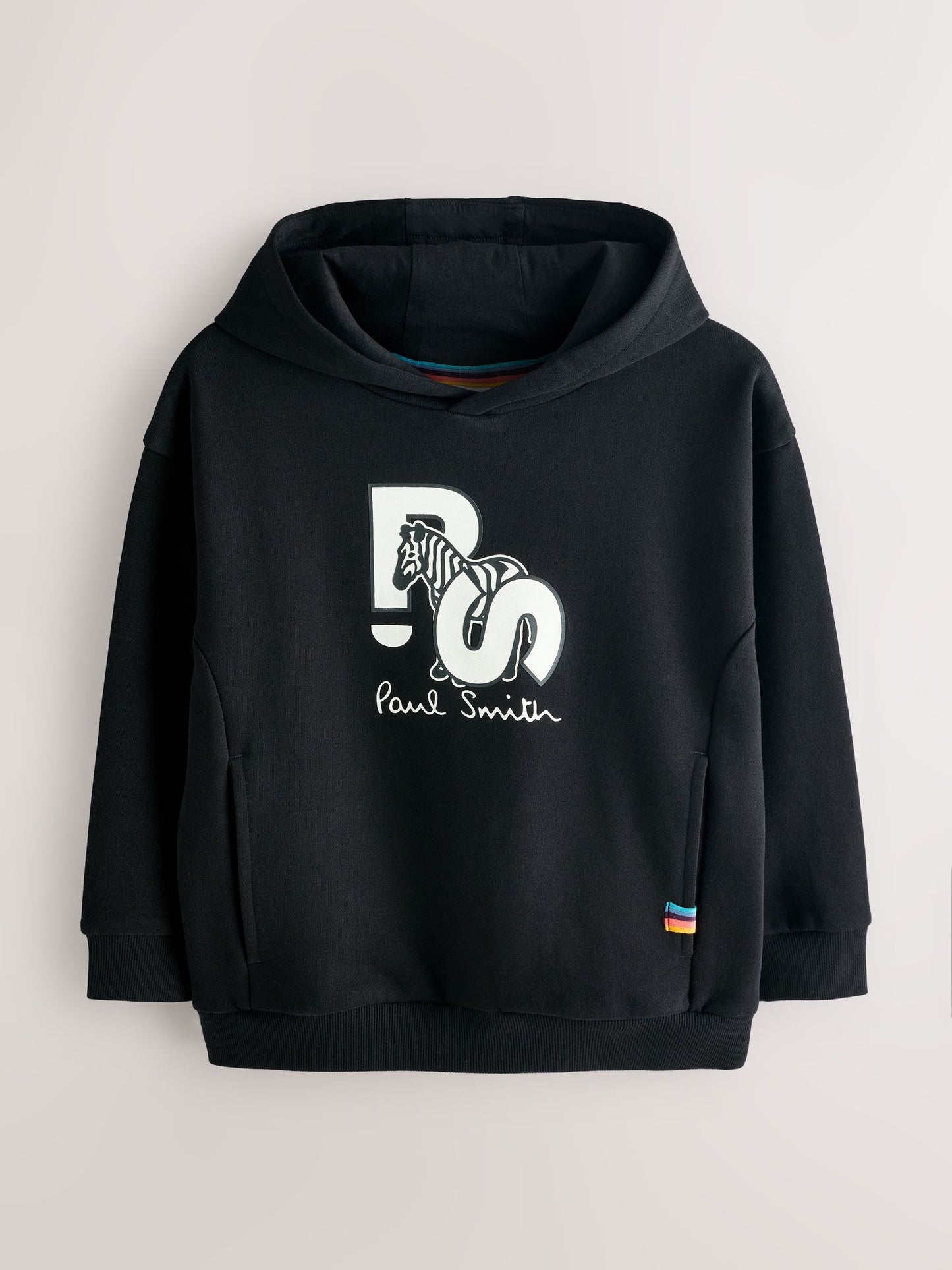 Dsiney Kidz - Paul Smith Junior Black Zebra Graphic Hoodie image 6