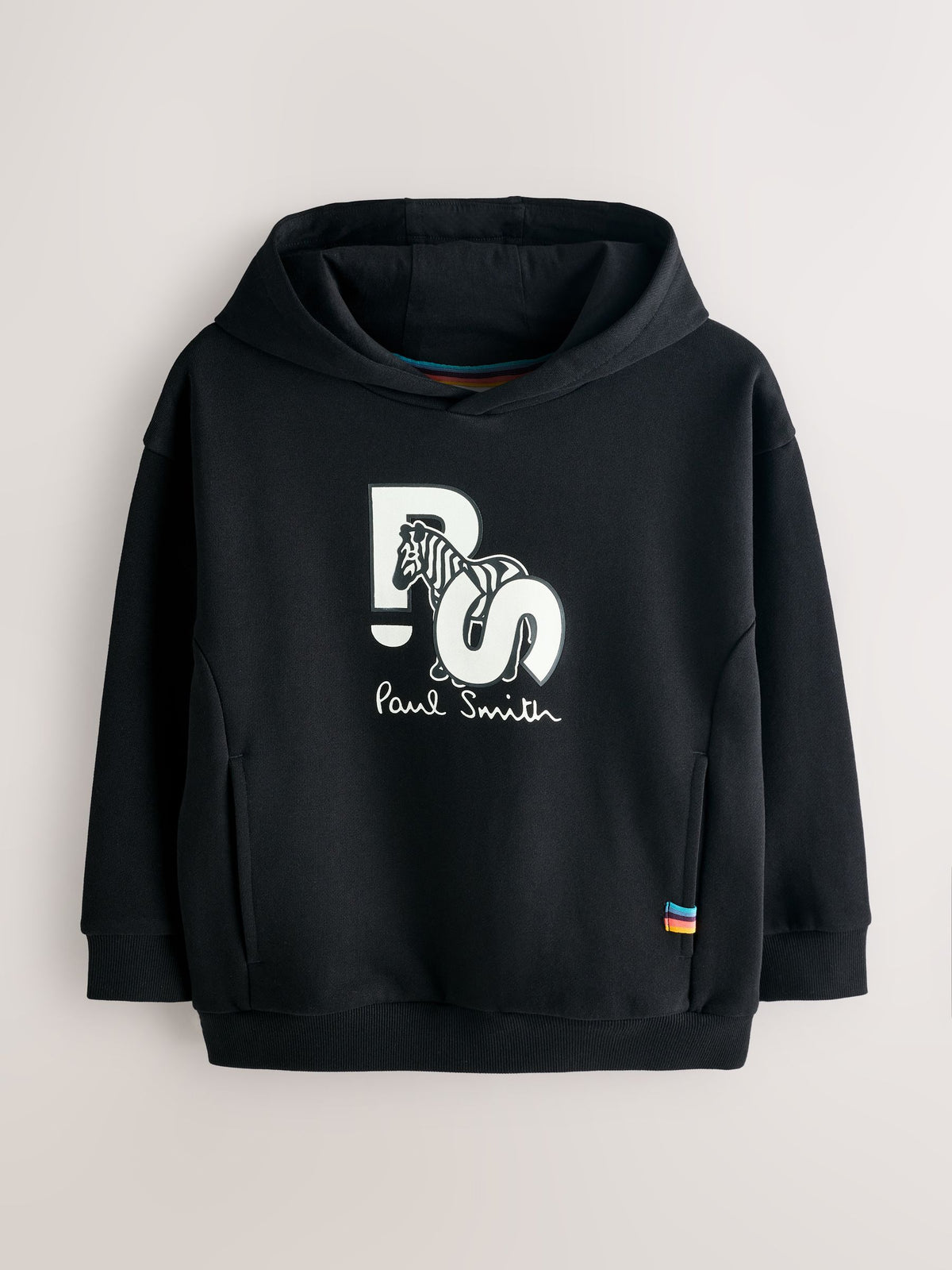 Dsiney Kidz - Paul Smith Junior Black Zebra Graphic Hoodie image 6