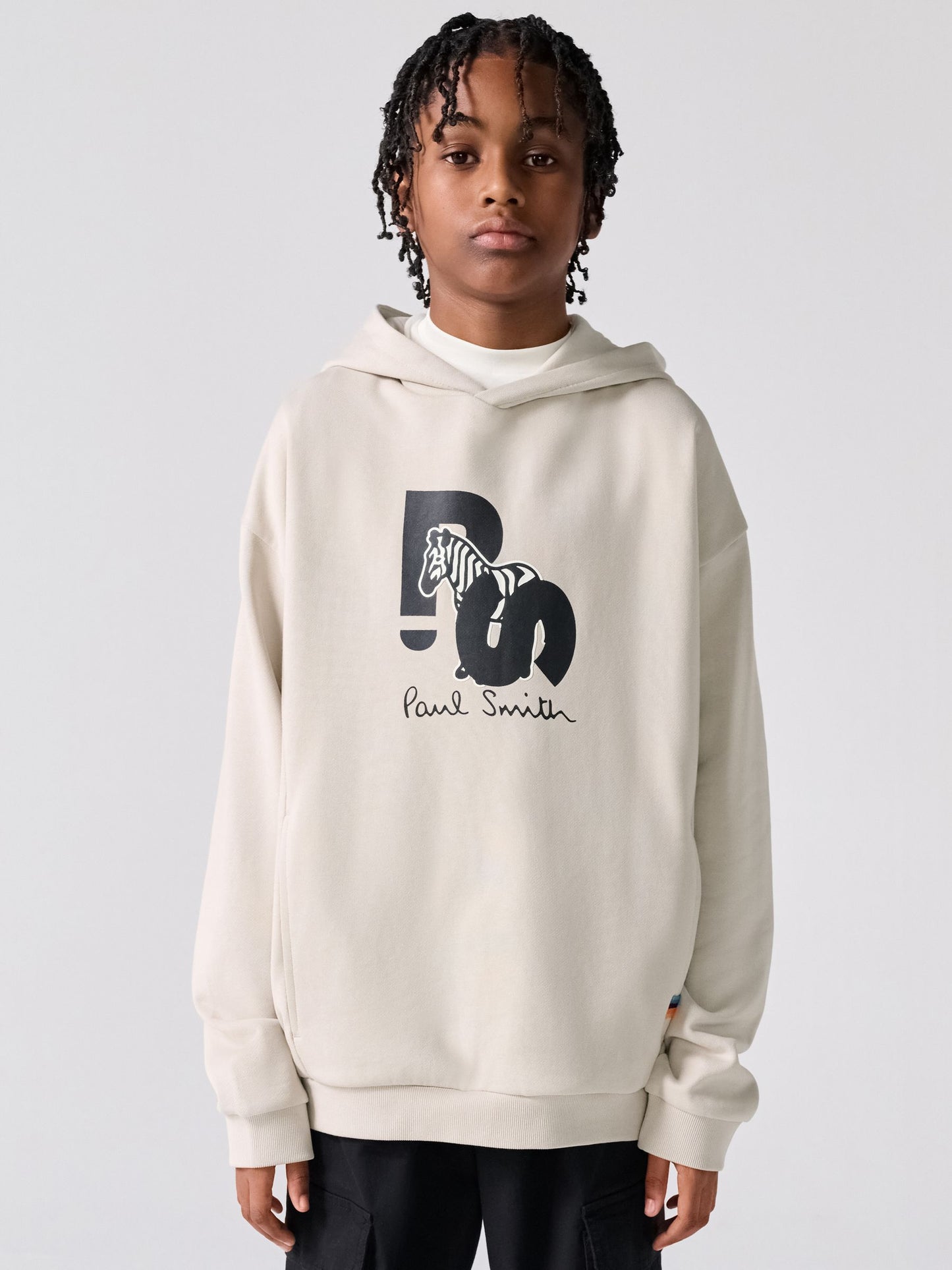 Dsiney Kidz - Paul Smith Junior Stone Zebra Graphic Hoodie image 1