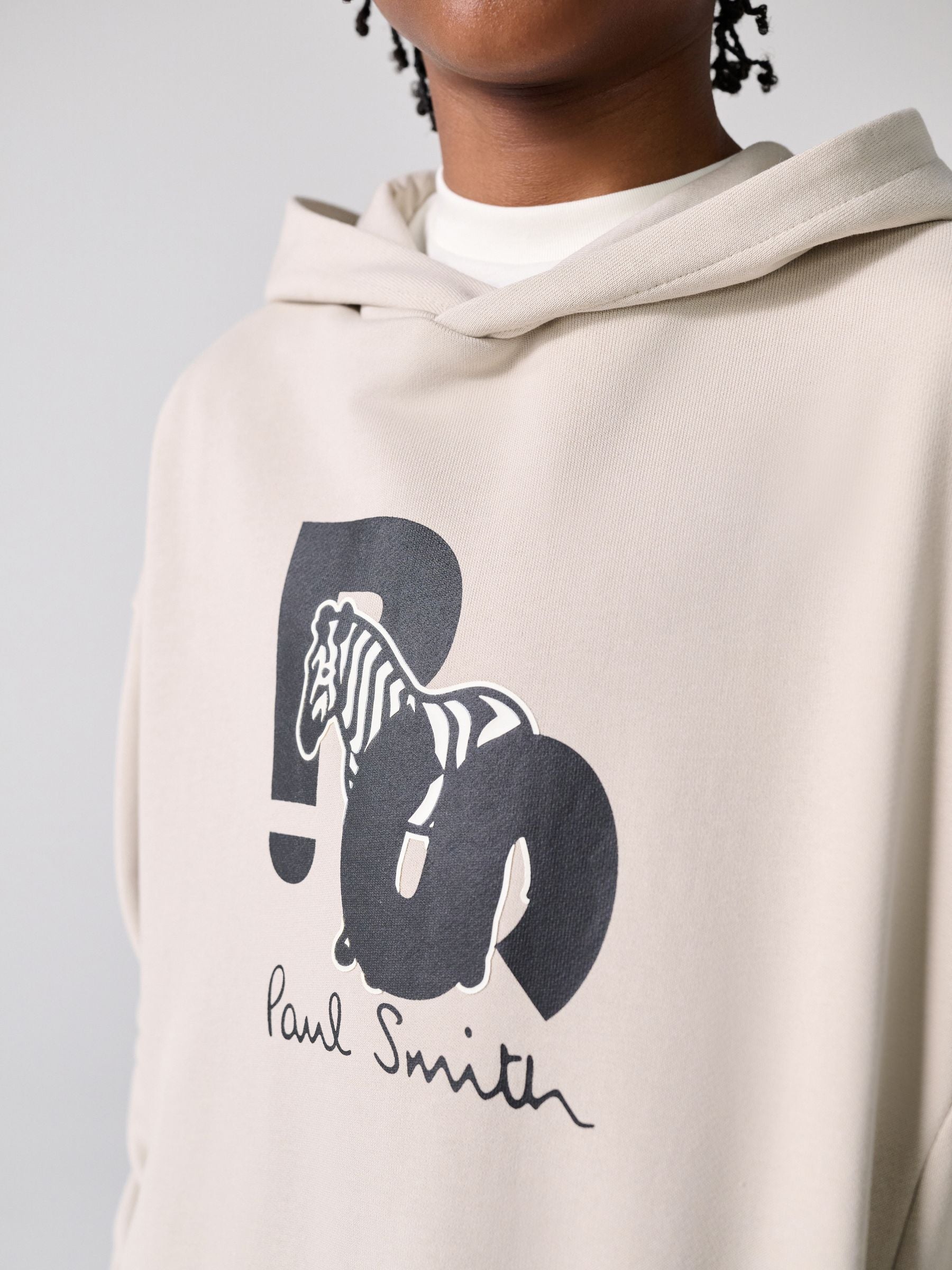 Dsiney Kidz - Paul Smith Junior Stone Zebra Graphic Hoodie image 4