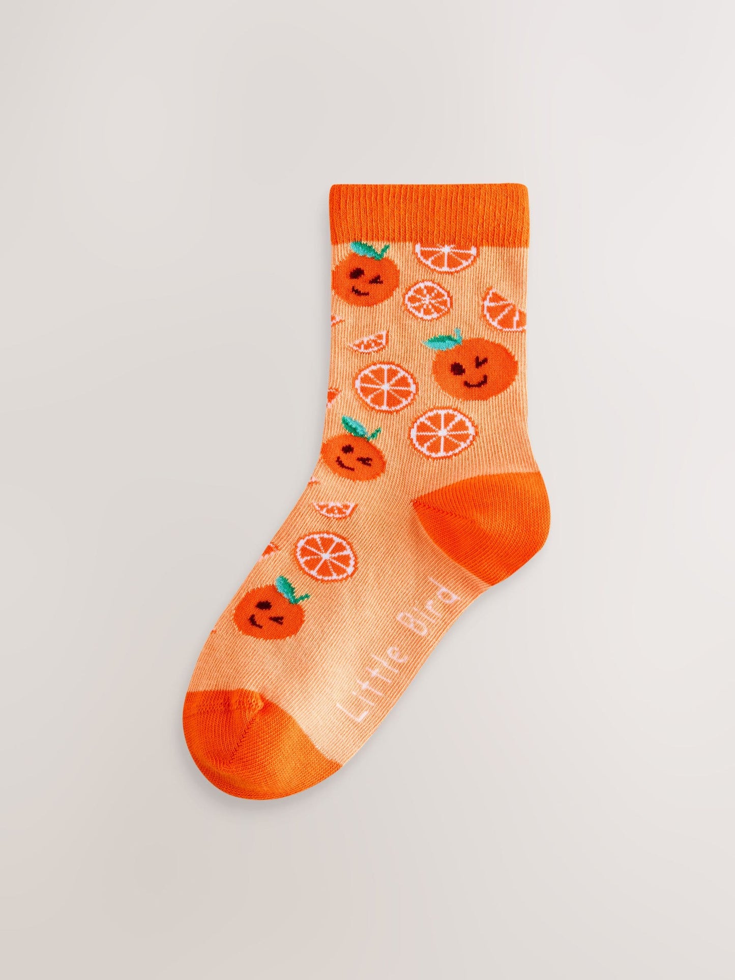 Little Bird by Jools Oliver Multi Fruits Rainbow Socks 5 Pack image 5