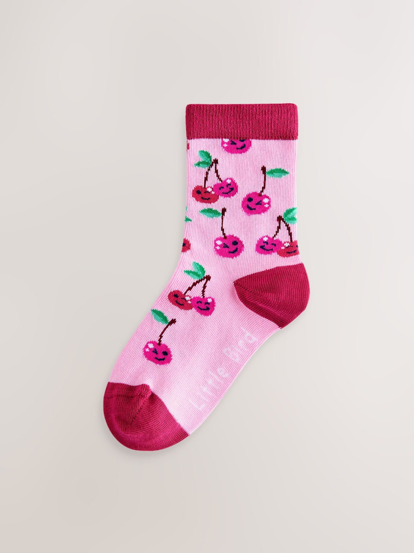 Little Bird by Jools Oliver Multi Fruits Rainbow Socks 5 Pack image 6