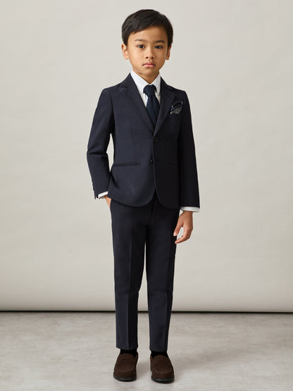 Reiss Navy Hope 9-13 yrs Wool-Blend Suit Trousers image 4