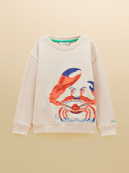 Dsiney Kidz - Joules Kids' Hudson Oatmeal Applique Sweatshirt image 3