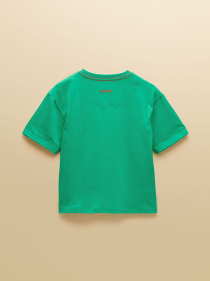 Joules Boys' Archie Green Applique Graphic T-Shirt image 4