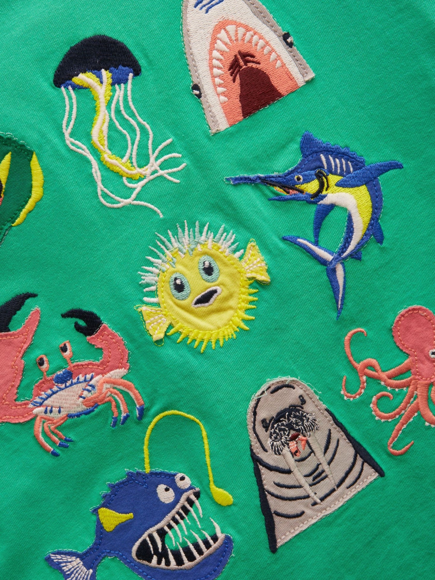 Joules Boys' Archie Green Applique Graphic T-Shirt image 5
