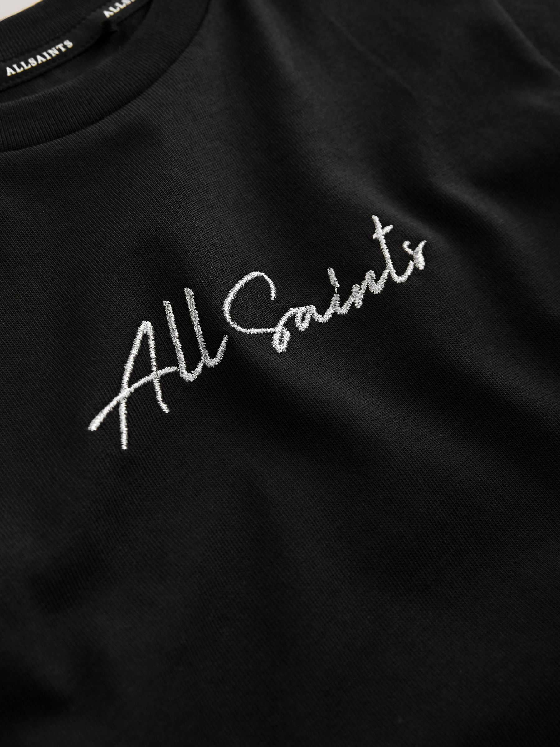 smALLSAINTS Black Logo Chevron T-Shirt Dress image 6