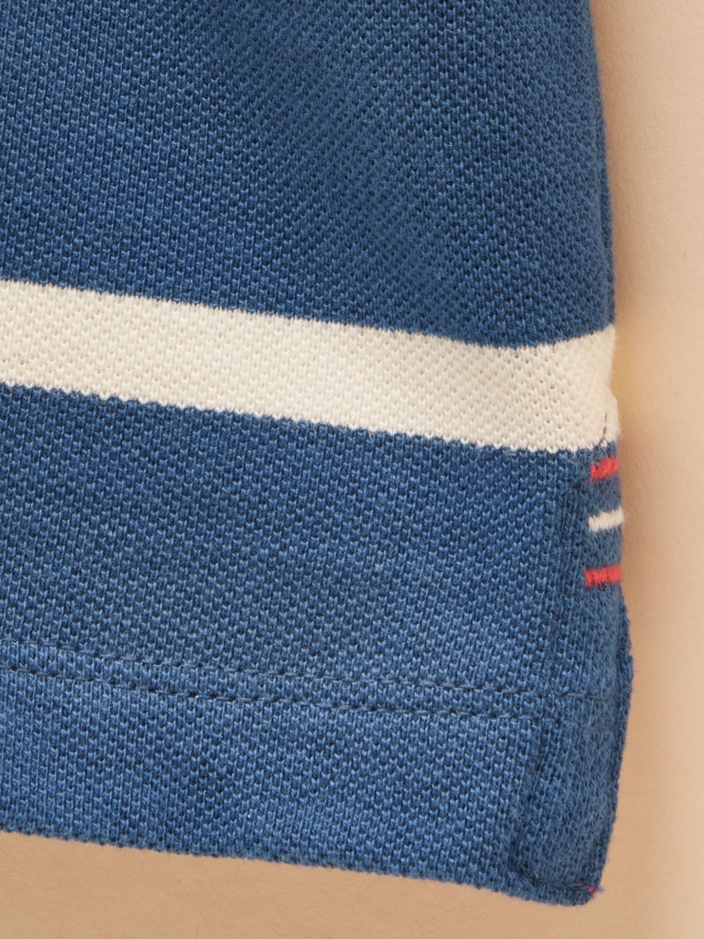 Dsiney Kidz - Joules Boys' Woody Ink Blue & White Striped Cotton Polo Shirt image 5