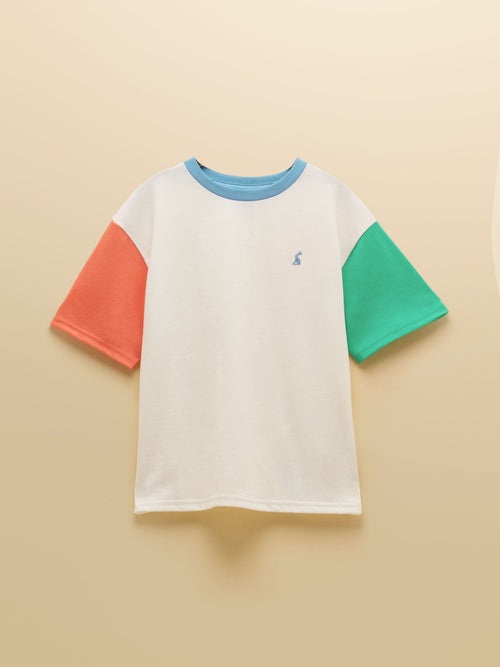 Joules Boys' Let's Go Colourblock T-Shirt image 1