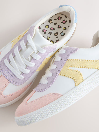 Multi Pastel Standard Fit (F) Retro Trainers image 4