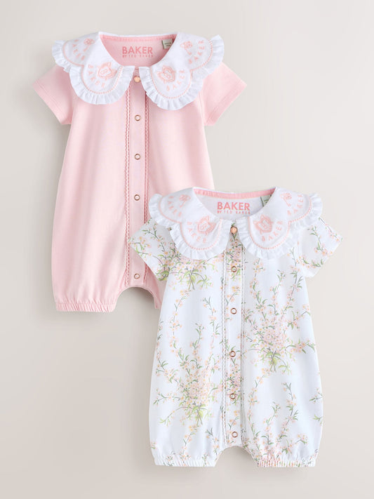 Baker by Ted Baker 2 Pack Collared Rompers image 1