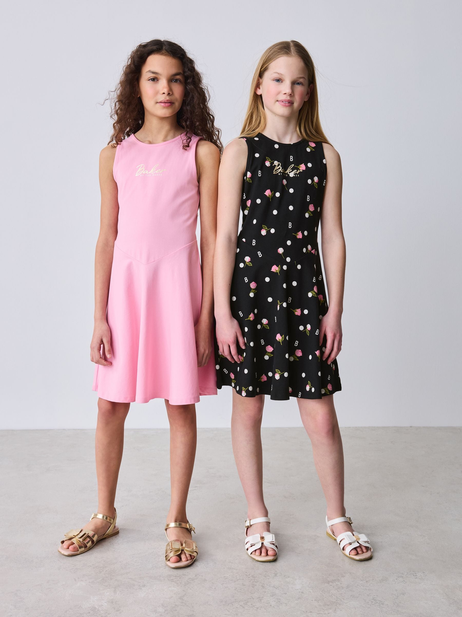 Baker by Ted Baker Polka Dot Printed Jersey Dresses 2 Pack image 1
