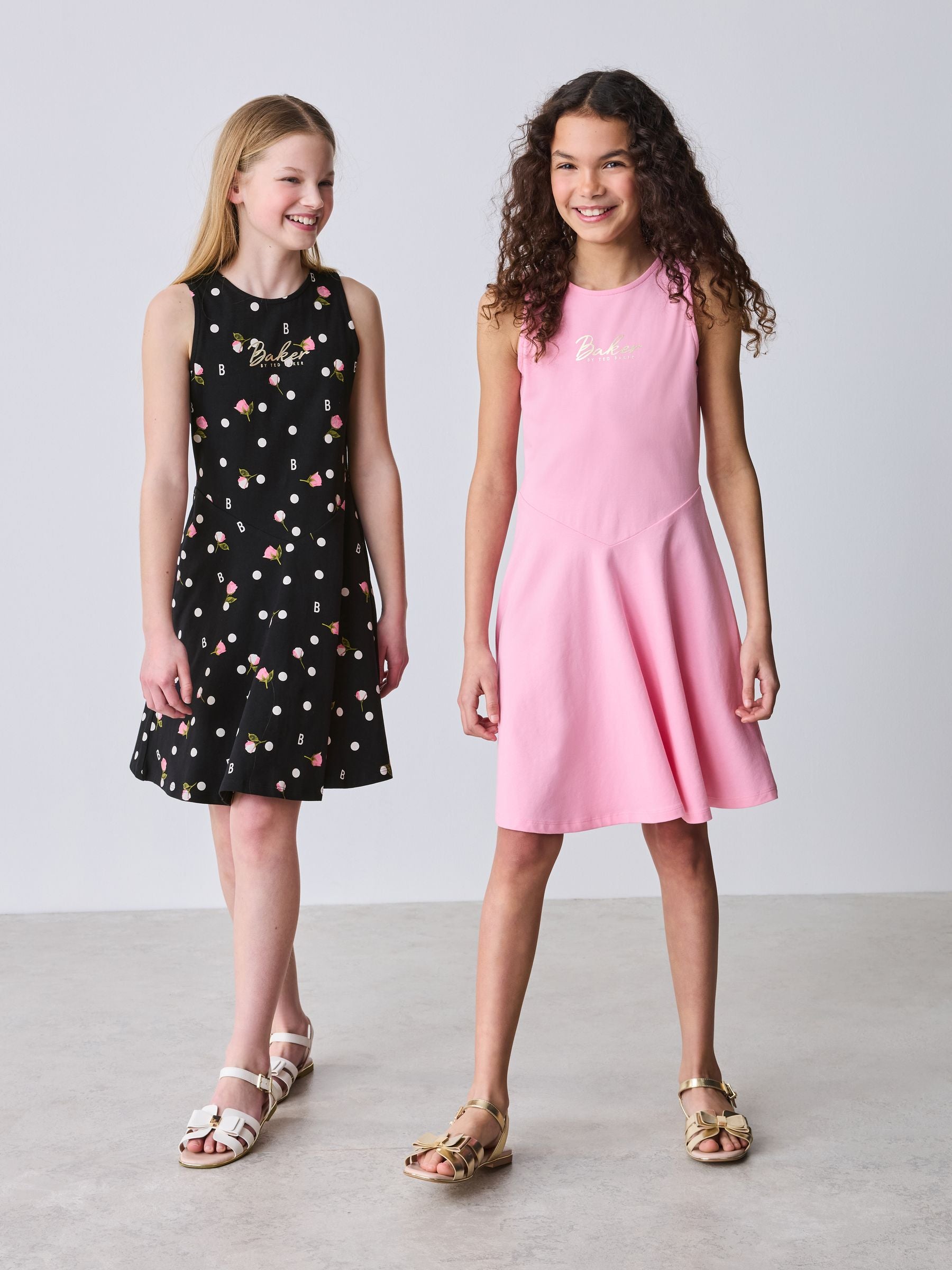 Baker by Ted Baker Polka Dot Printed Jersey Dresses 2 Pack image 3