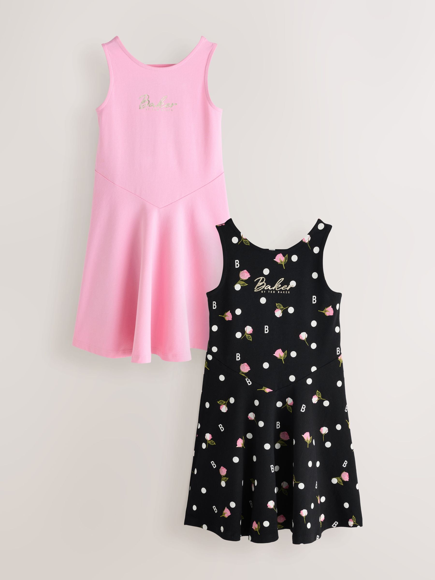 Baker by Ted Baker Polka Dot Printed Jersey Dresses 2 Pack image 5