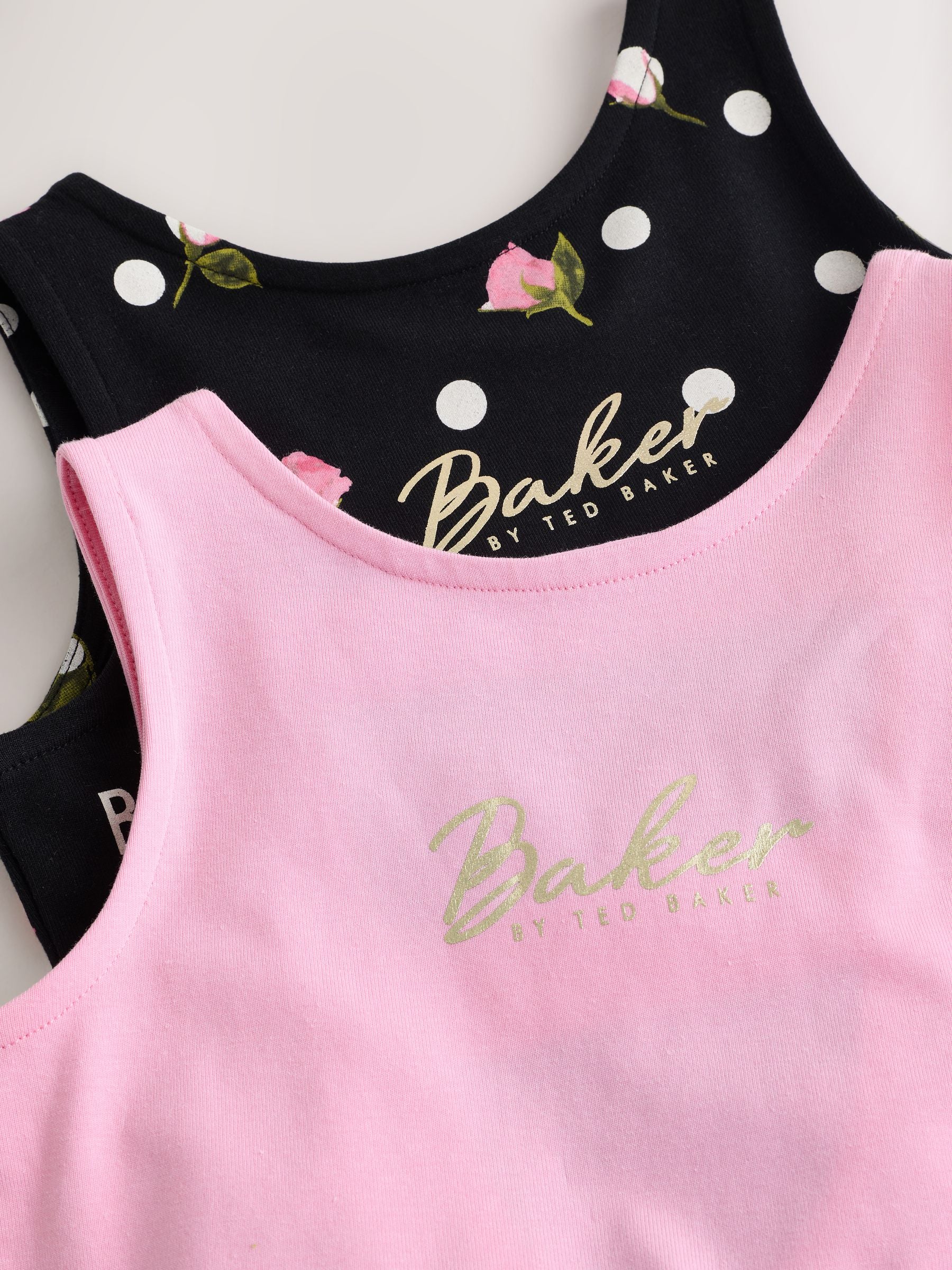 Baker by Ted Baker Polka Dot Printed Jersey Dresses 2 Pack image 9