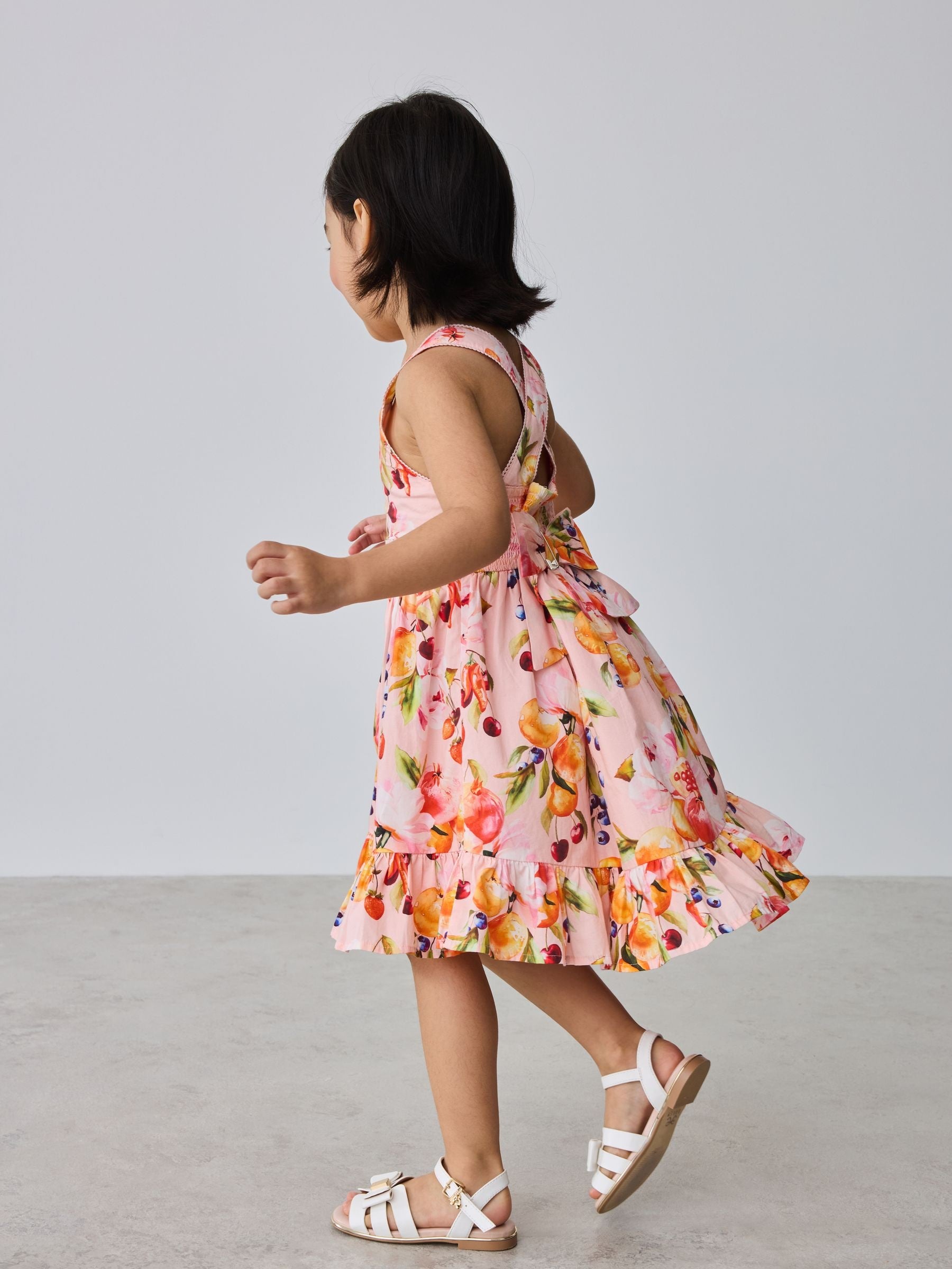 Baker by Ted Baker Fruit Print Cross-Back Tiered Multi Dress image 3