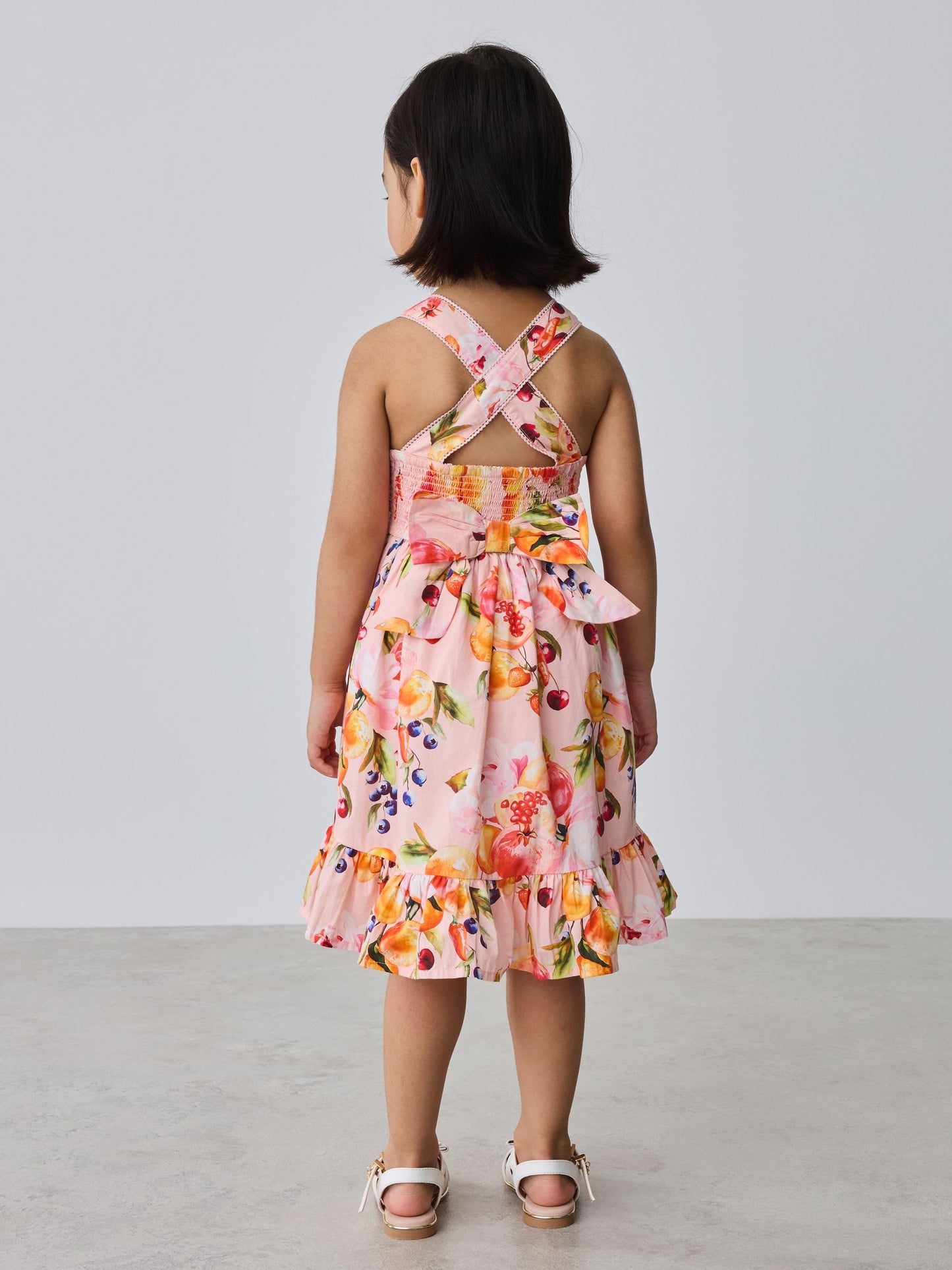 Baker by Ted Baker Fruit Print Cross-Back Tiered Multi Dress image 5