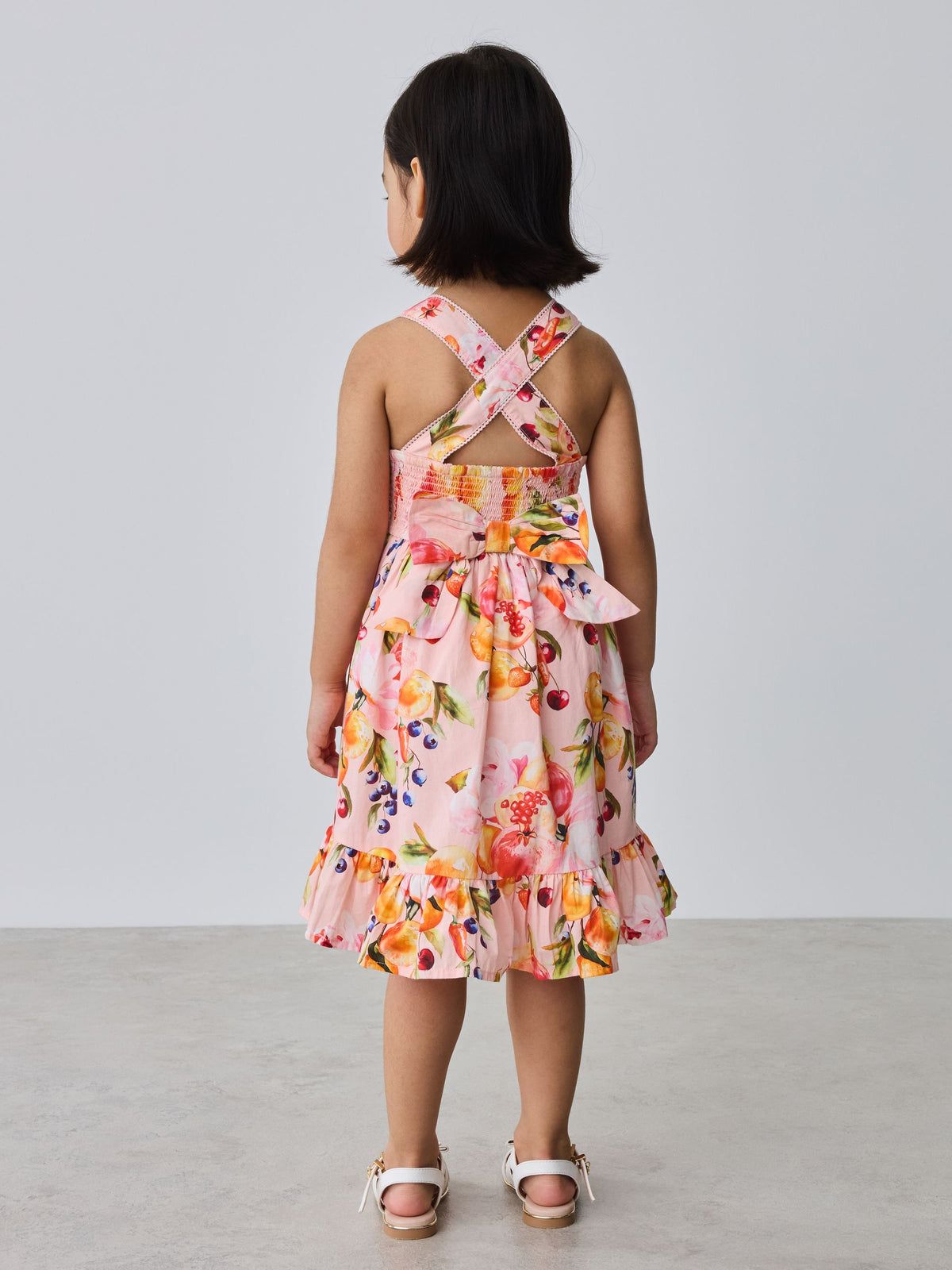 Baker by Ted Baker Fruit Print Cross-Back Tiered Multi Dress image 5