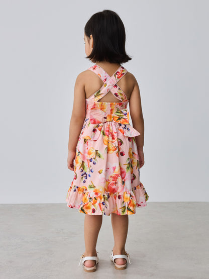 Baker by Ted Baker Fruit Print Cross-Back Tiered Multi Dress image 5