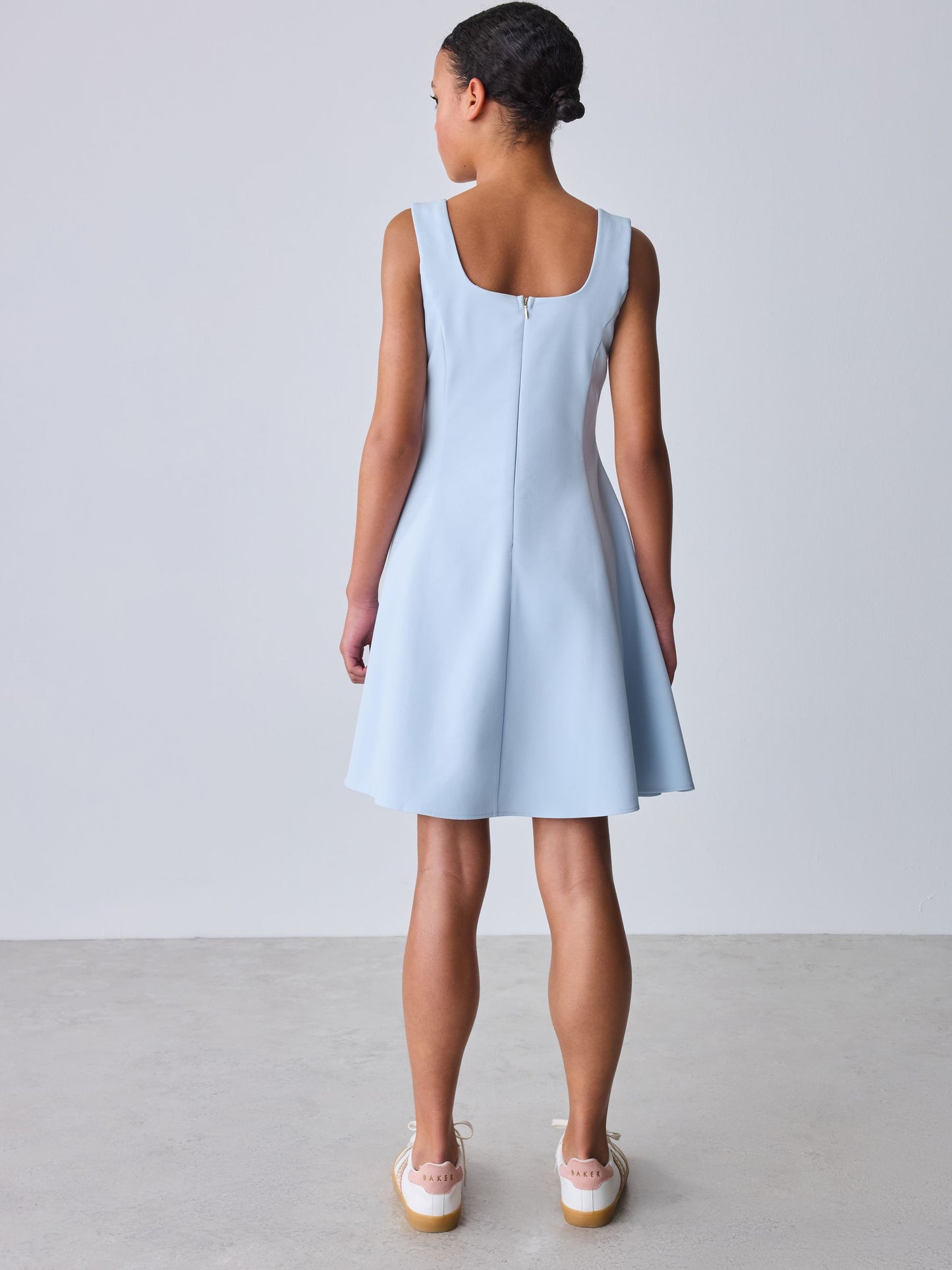 Baker by Ted Baker Fit & Flare Skater Blue Dress image 3