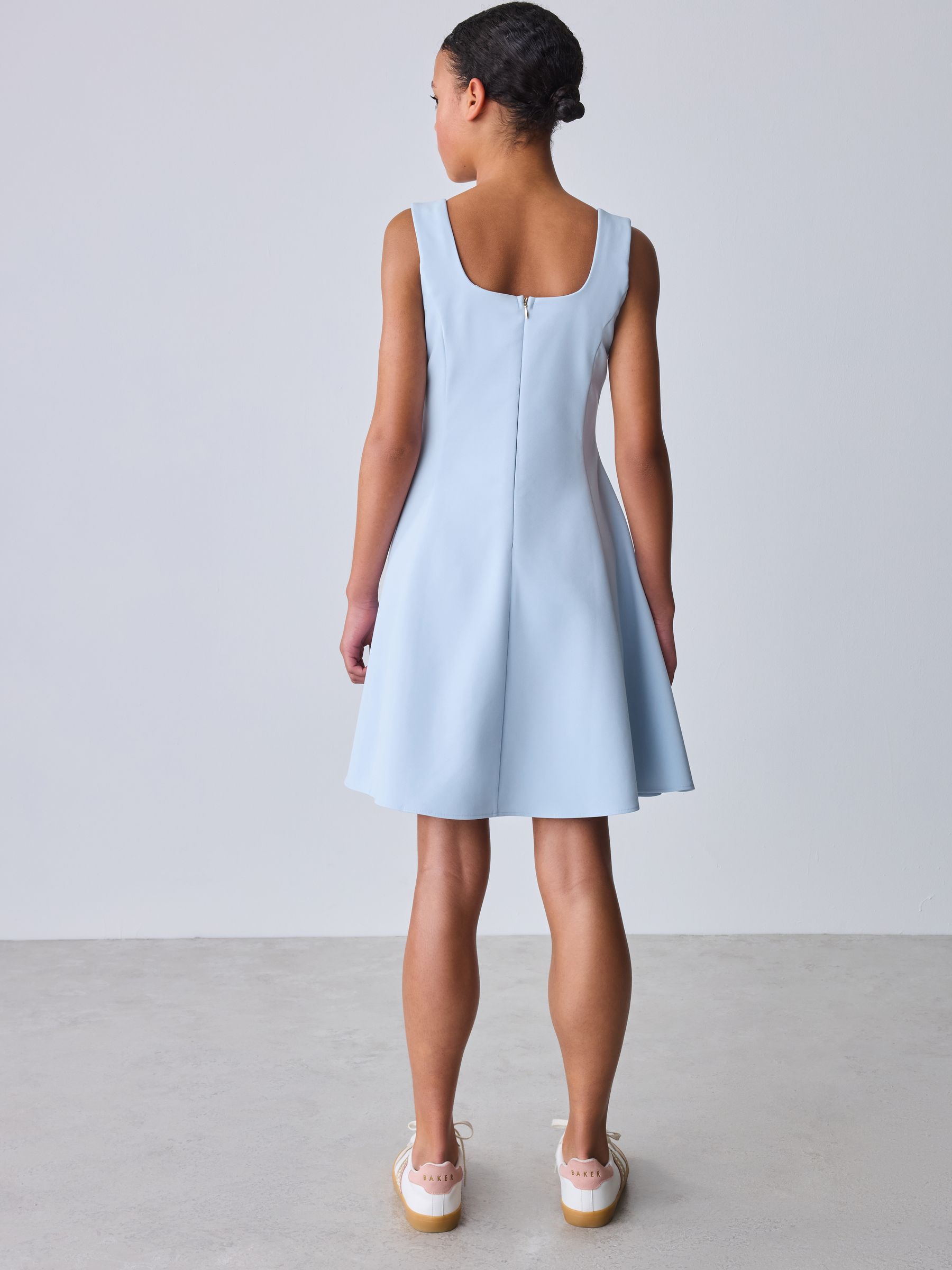 Baker by Ted Baker Fit & Flare Skater Blue Dress image 3