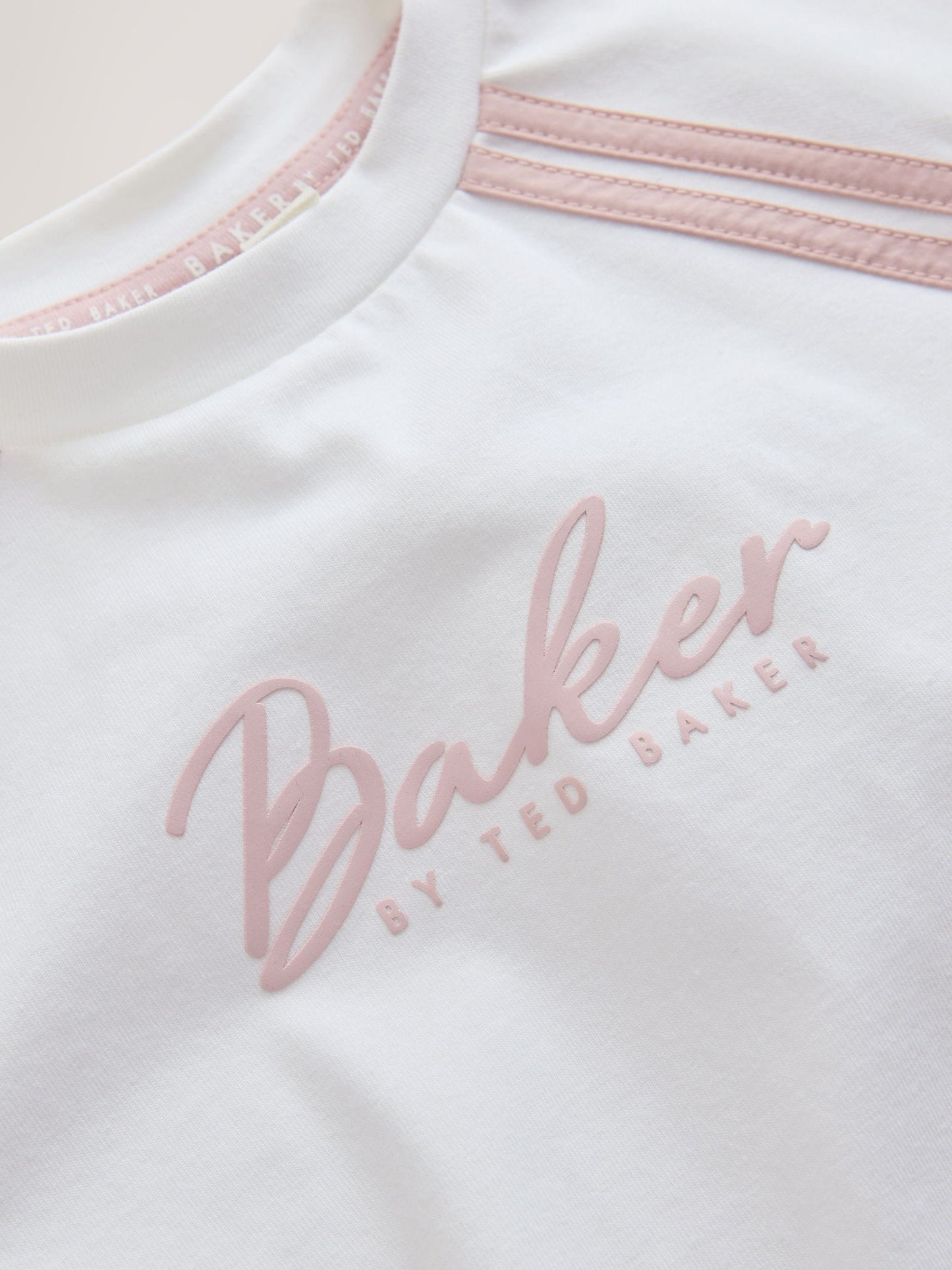 Baker by Ted Baker Pink/White Sports T-Shirt & Skort Set 2 Piece image 10