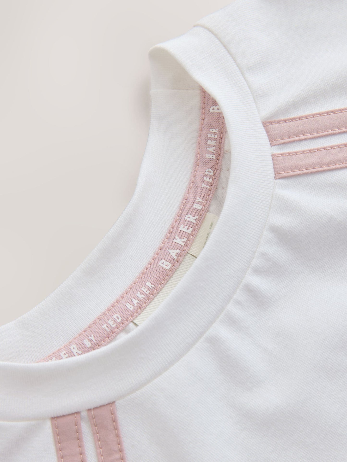 Baker by Ted Baker Pink/White Sports T-Shirt & Skort Set 2 Piece image 9