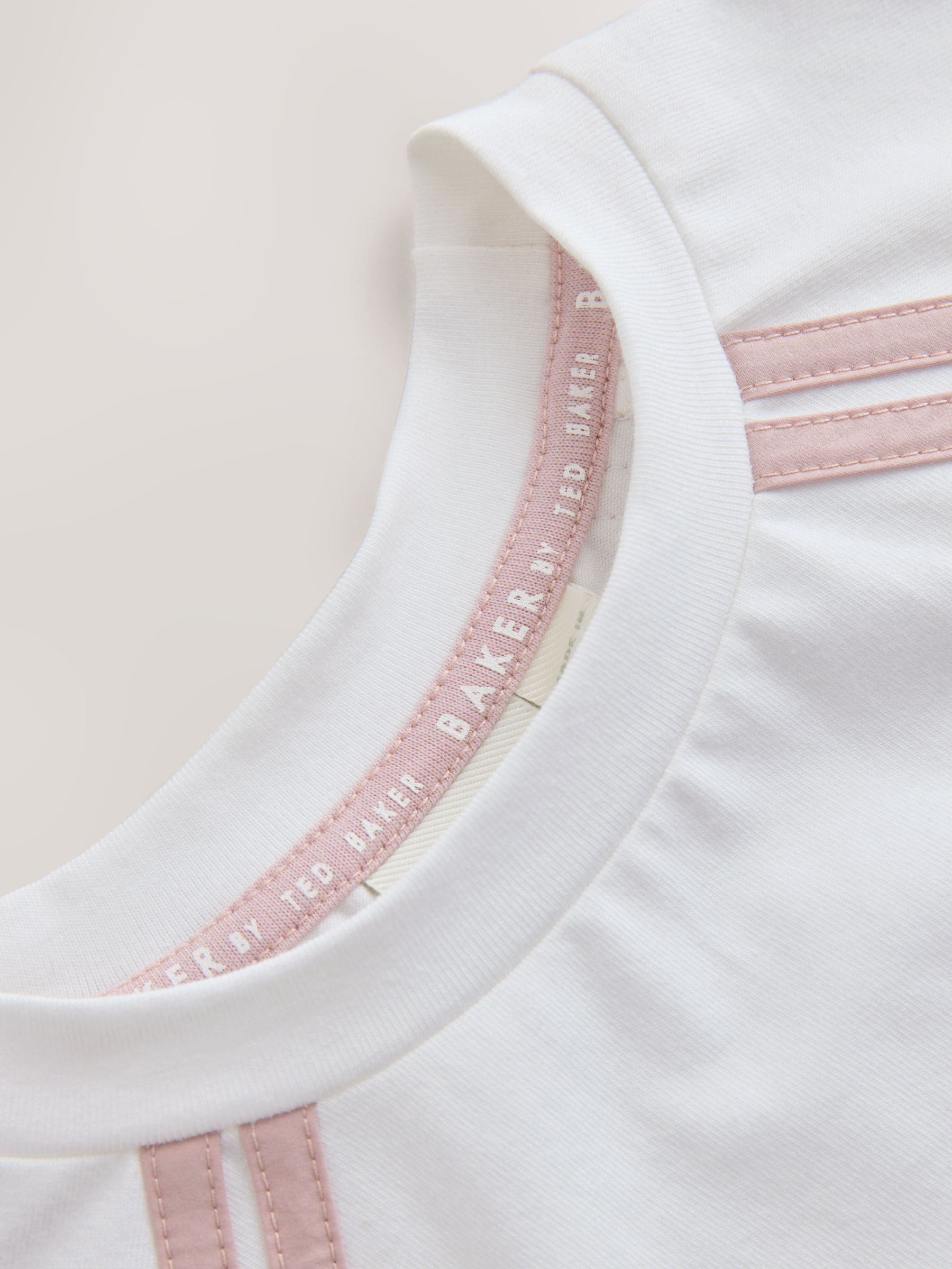 Baker by Ted Baker Pink/White Sports T-Shirt & Skort Set 2 Piece image 9