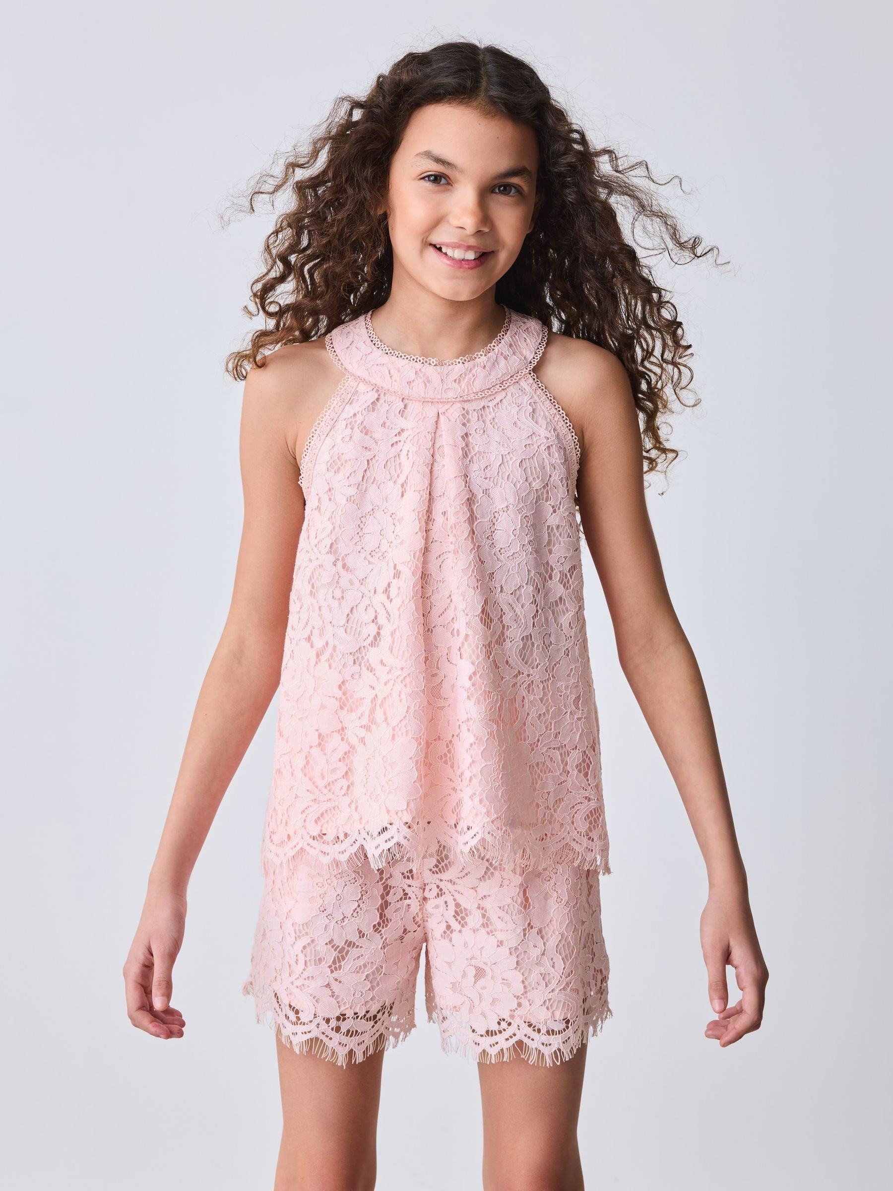 Baker by Ted Baker 2 Piece Lace Halter Top & Shorts Set image 4