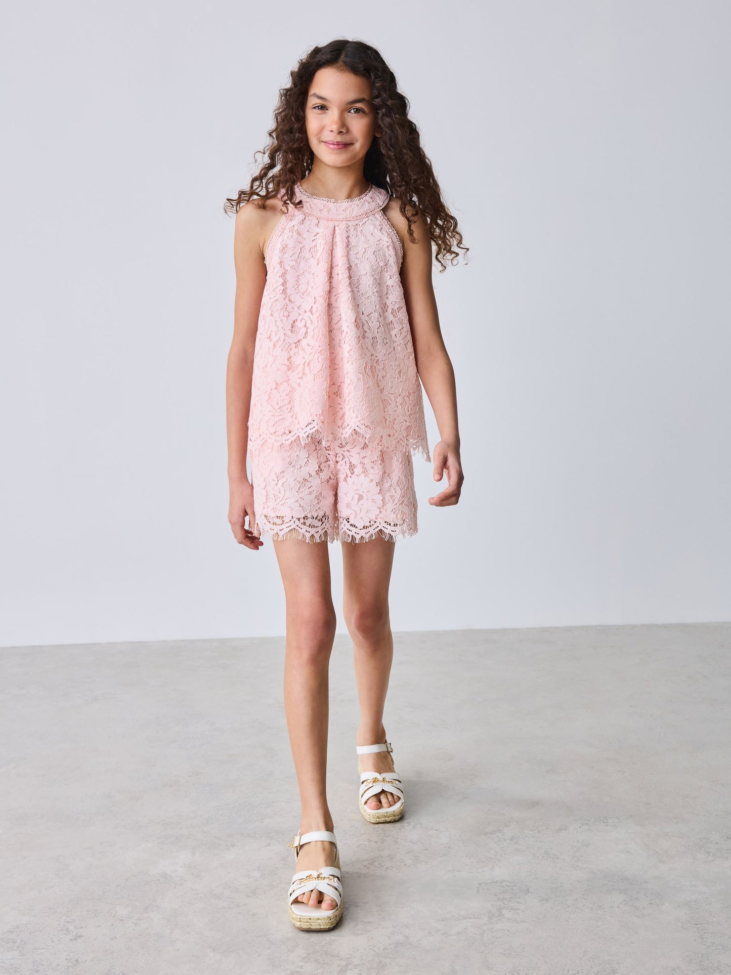 Baker by Ted Baker 2 Piece Lace Halter Top & Shorts Set image 6