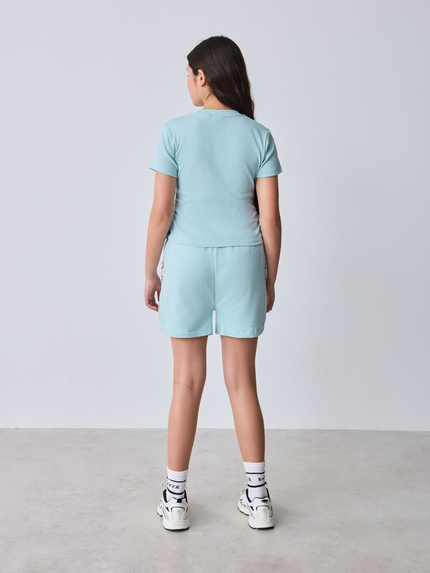 Baker by Ted Baker 2 Piece Ruched Rib T-Shirt & Shorts Set image 6