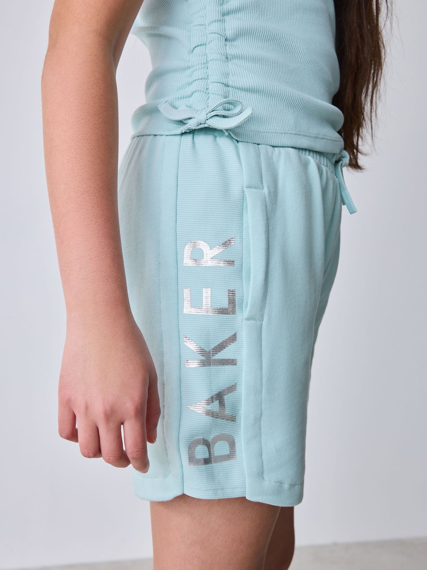 Baker by Ted Baker 2 Piece Ruched Rib T-Shirt & Shorts Set image 9
