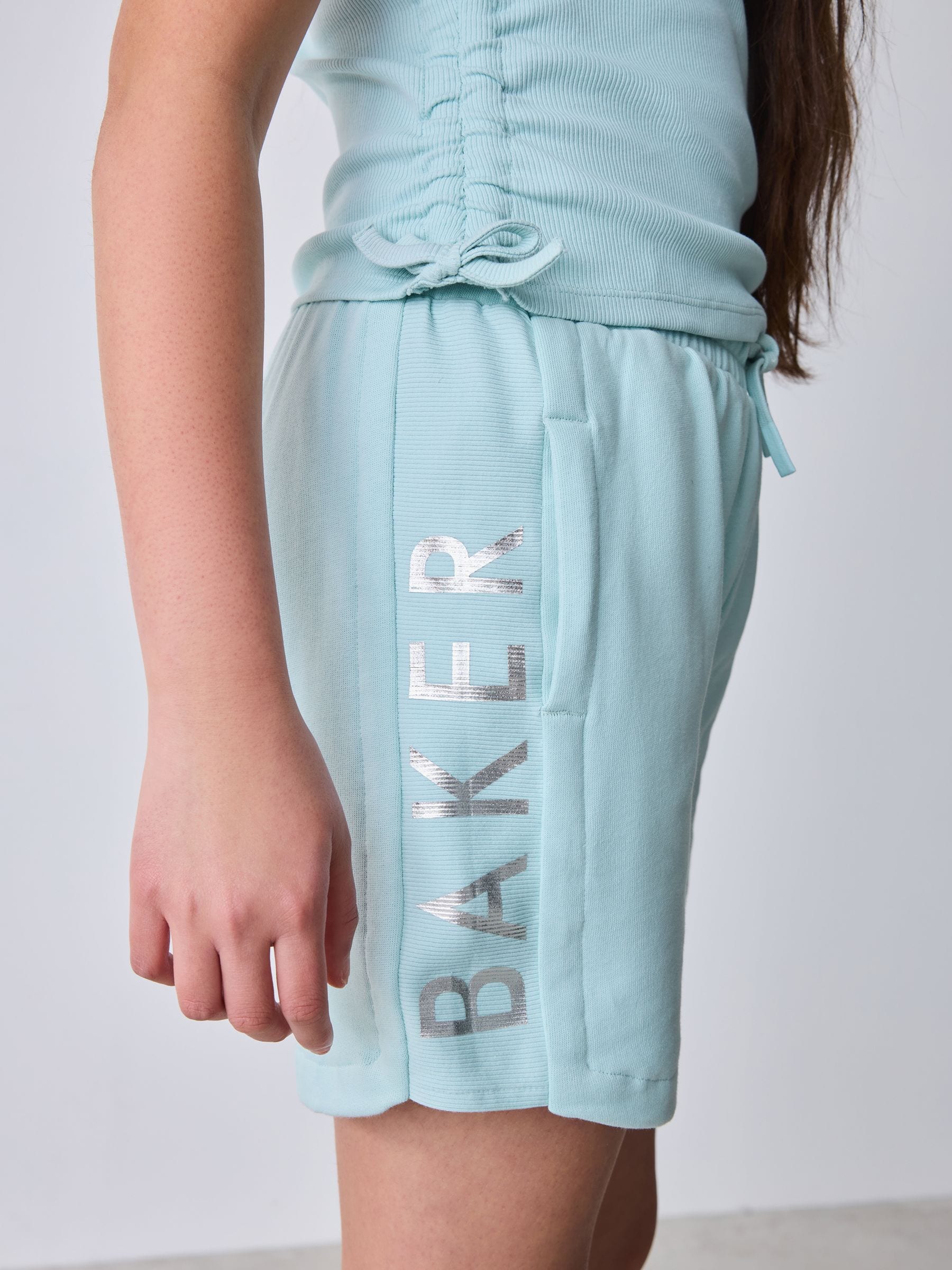 Baker by Ted Baker 2 Piece Ruched Rib T-Shirt & Shorts Set image 9