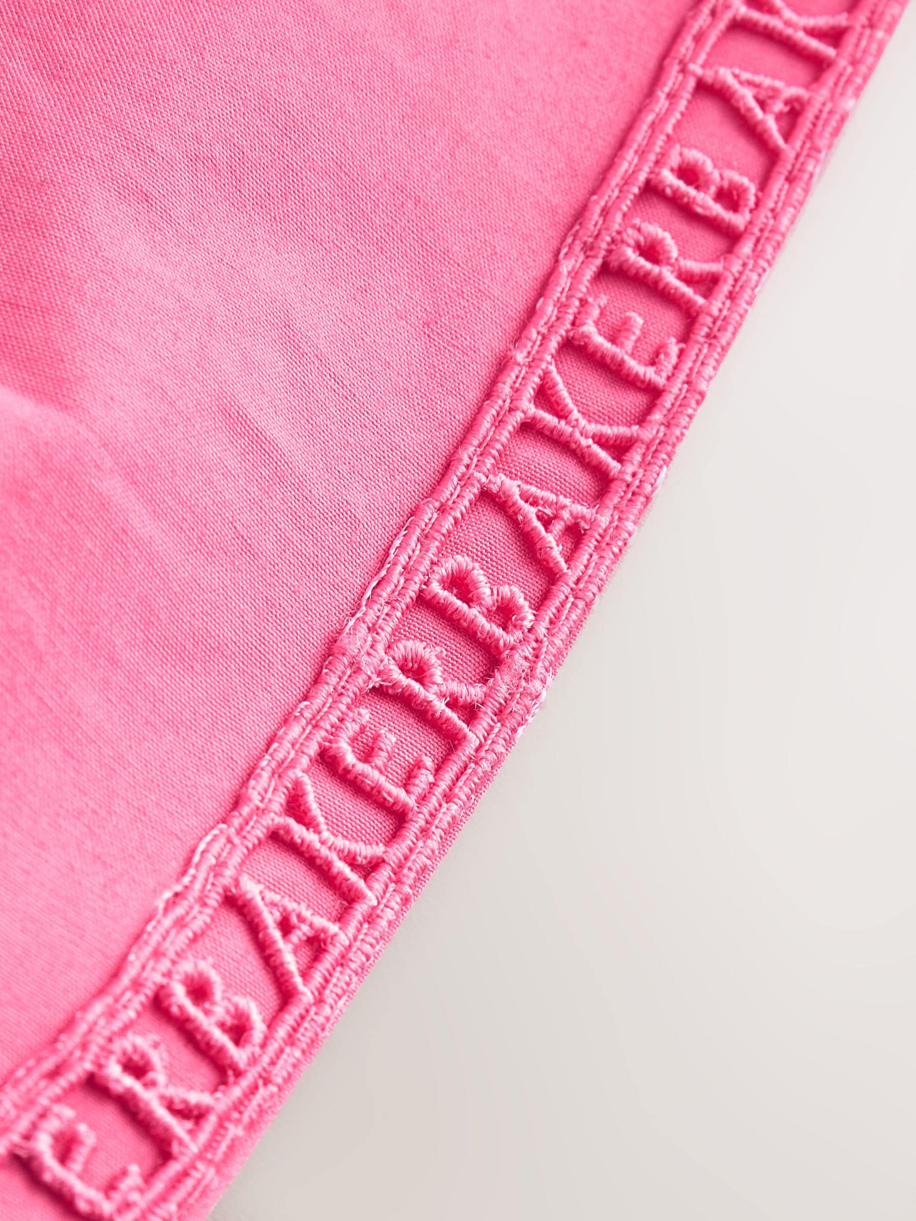 Baker by Ted Baker Pink Waisted Double Layer Skirted Dress image 10