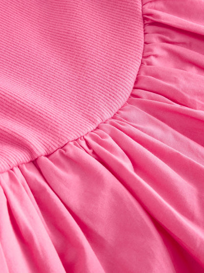 Baker by Ted Baker Pink Waisted Double Layer Skirted Dress image 8
