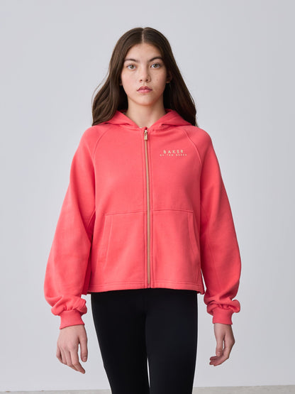 Baker by Ted Baker Oversized Zip-Through Hoodie image 2