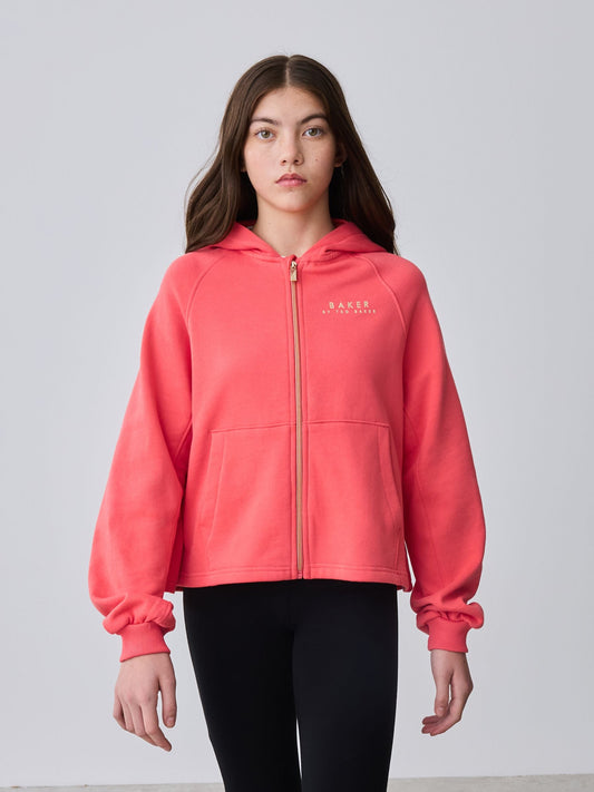 Baker by Ted Baker Oversized Zip-Through Hoodie image 2