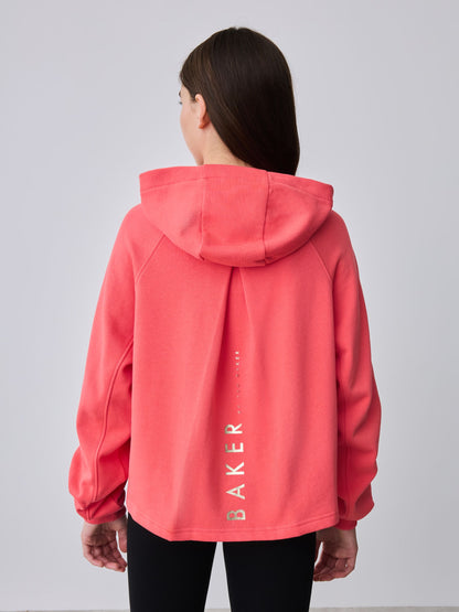 Baker by Ted Baker Oversized Zip-Through Hoodie image 4