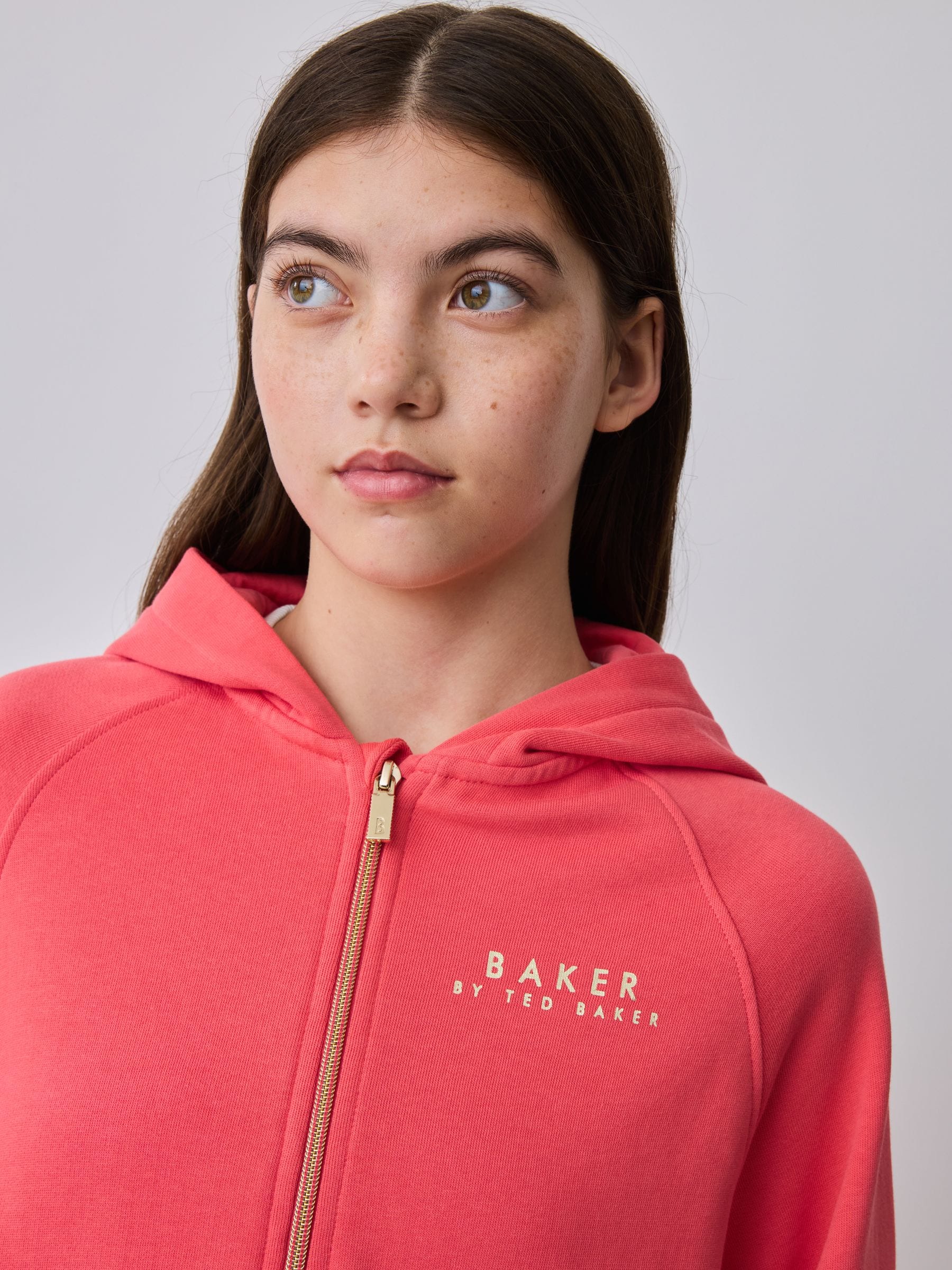 Baker by Ted Baker Oversized Zip-Through Hoodie image 5