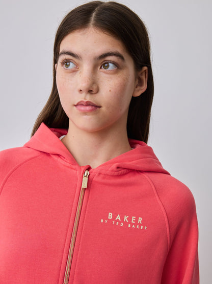 Baker by Ted Baker Oversized Zip-Through Hoodie image 5