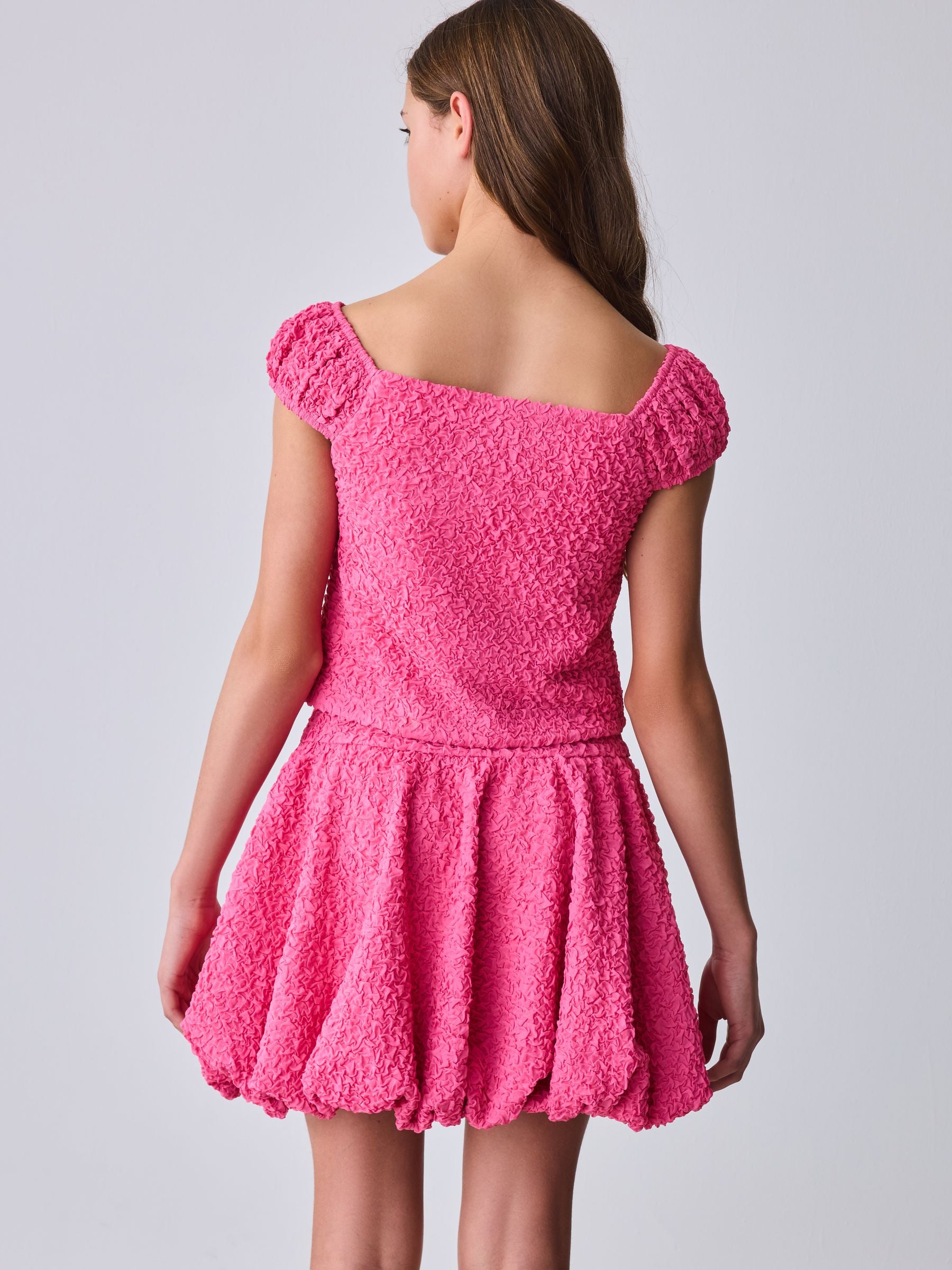 Baker by Ted Baker 2 Piece Textured Bardot Top & Skirt Set image 4