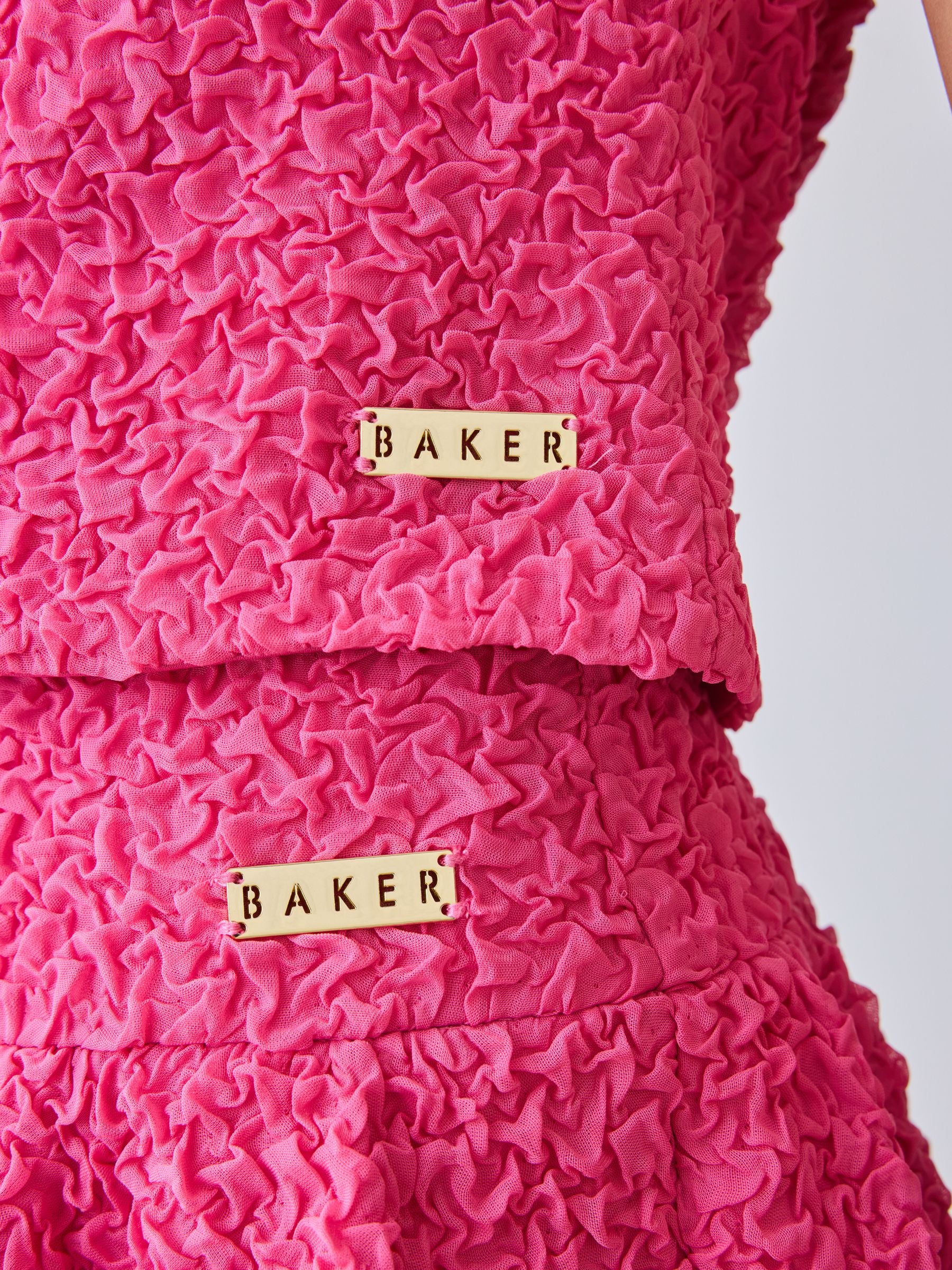 Baker by Ted Baker 2 Piece Textured Bardot Top & Skirt Set image 6